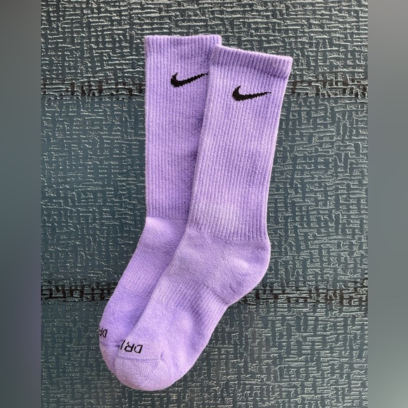 Nike Accessories - Nike tie dye socks purple handmade